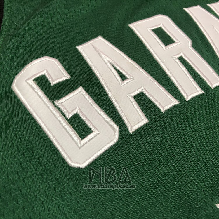 Camiseta Boston Celtics Kevin Garnett NO 5 Hardwood Classics Throwback 2007-08 Verde